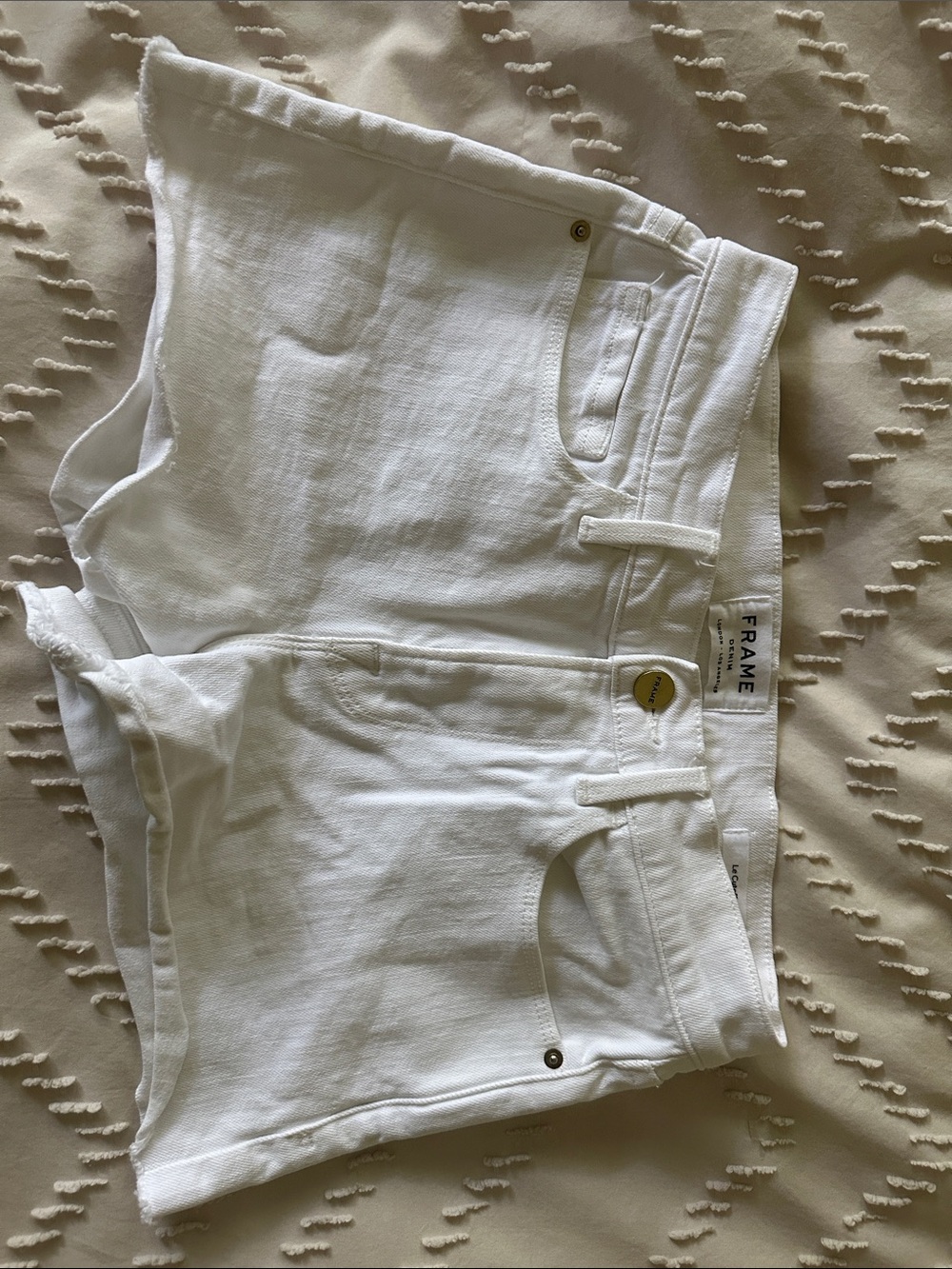 Frame Denim White Women’s Bike Shorts